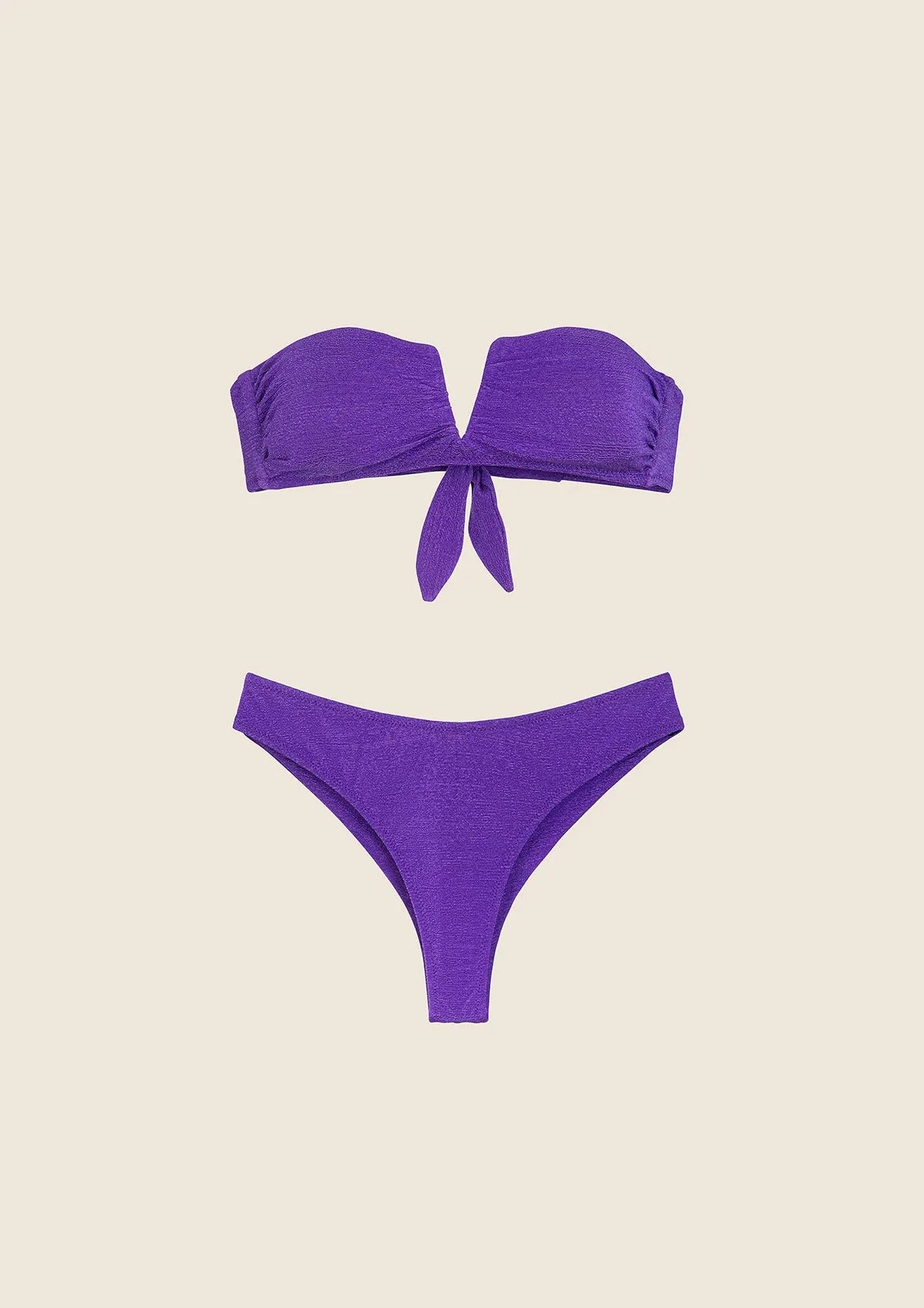 Bikini Donna F**K Fascia a V con Ferretto e Slip Americano Fisso Viola 1145-PR sold by F**K Official product image thumbnail 3