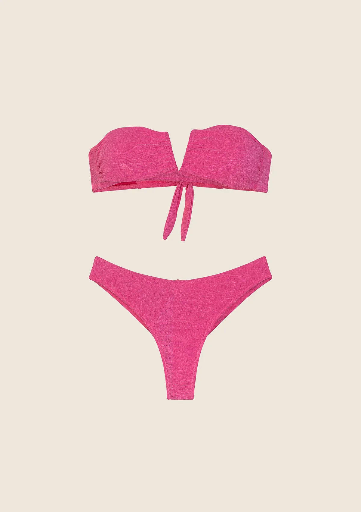 Bikini Donna F**K Fascia a V con Ferretto e Slip Americano Fisso Fucsia 1145-FX sold by F**K Official product image thumbnail 3