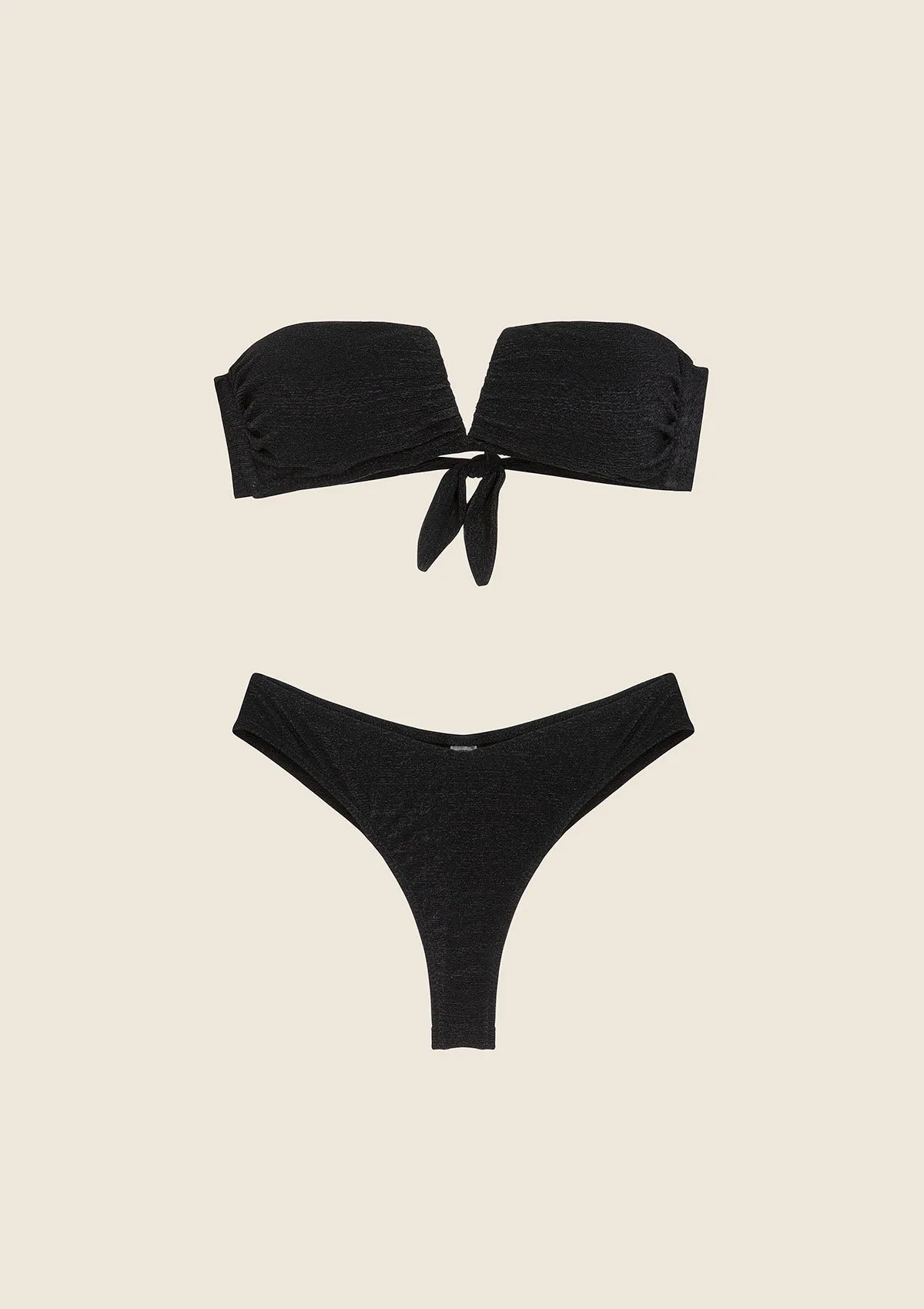 Bikini Donna F**K Fascia a V con Ferretto e Slip Americano Fisso Nero 1145-BK sold by F**K Official product image thumbnail 3