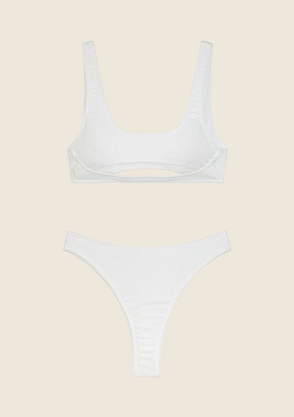 Bikini Donna F**K Top con Slip Vita Alta Bianco 1144-WH sold by F**K Official product image thumbnail 4