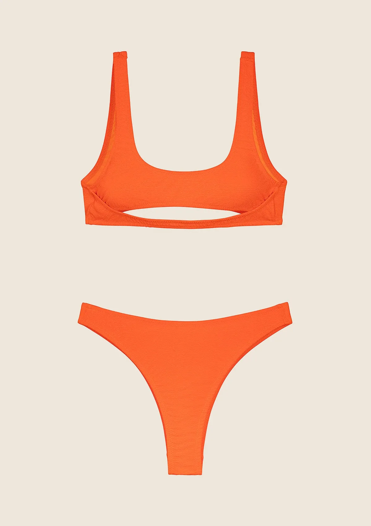 Bikini Donna F**K Top con Slip Vita Alta Arancione FLuo 1144-FO sold by F**K Official product image thumbnail 4