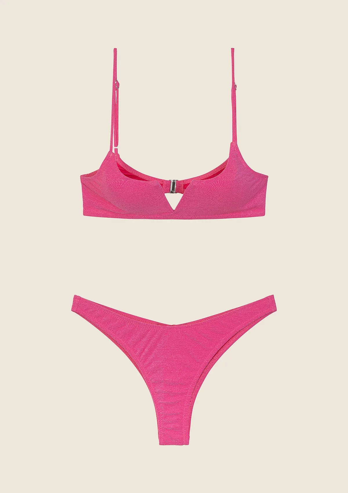 Bikini Donna F**K Top con Ferretto e Slip Americano Fisso Fucsia 1143-FX sold by F**K Official product image thumbnail 3