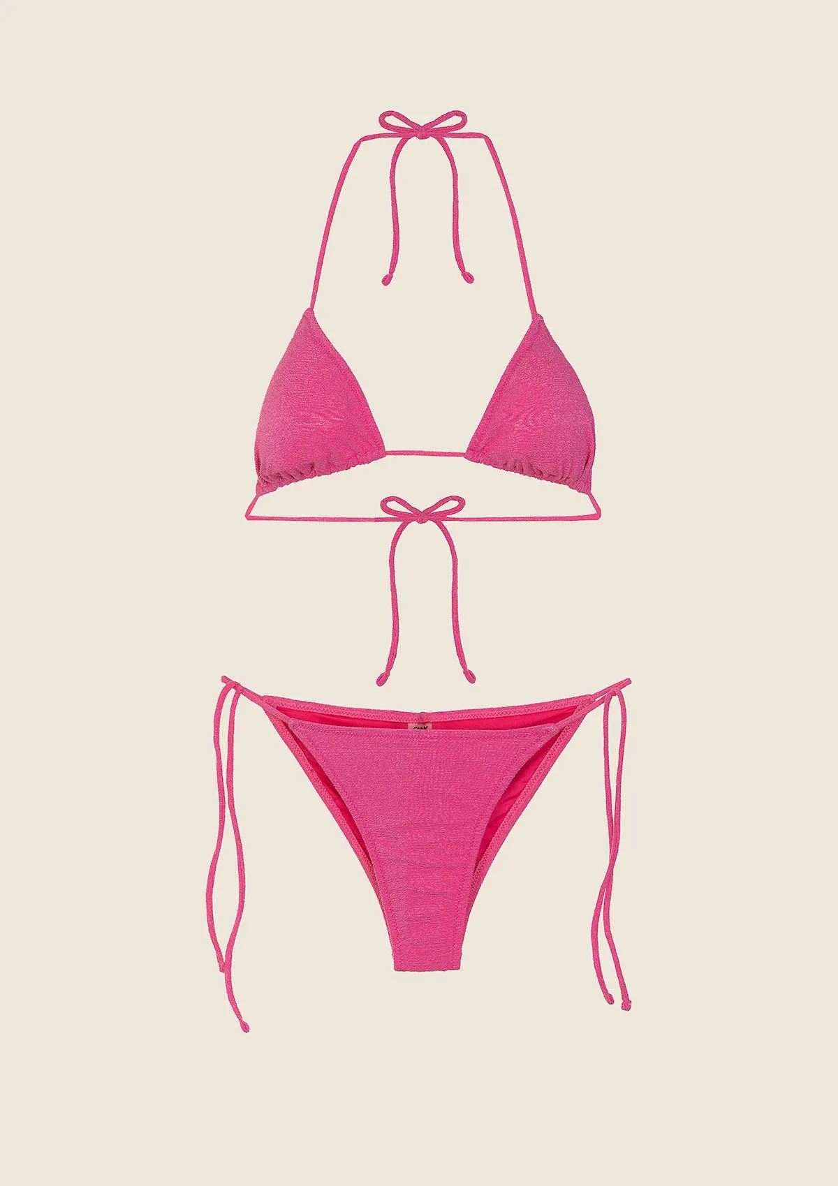 Bikini Donna F**K Triangolo con Slip Regolabile Fucsia 1140-FX sold by F**K Official product image thumbnail 3