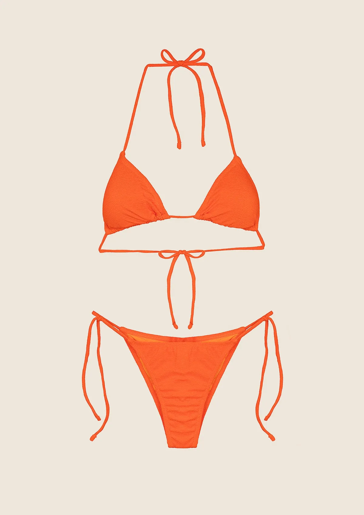 Bikini Donna F**K Triangolo con Slip Regolabile Arancione Fluo 1140-FO sold by F**K Official product image thumbnail 4