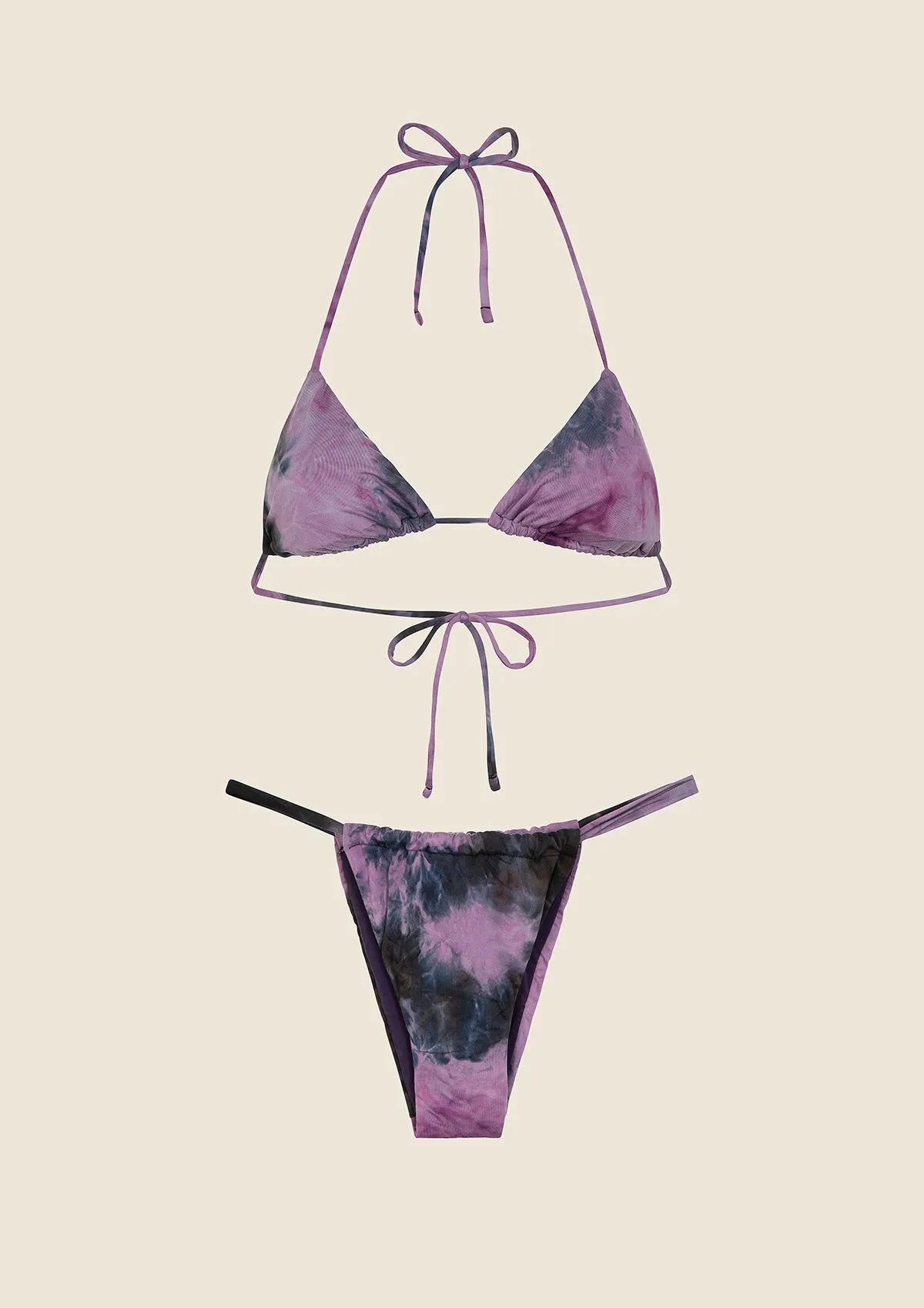 Bikini Donna F**K Triangolo con Slip Brasiliano Fisso Viola 0501-PR sold by F**K Official product image thumbnail 4