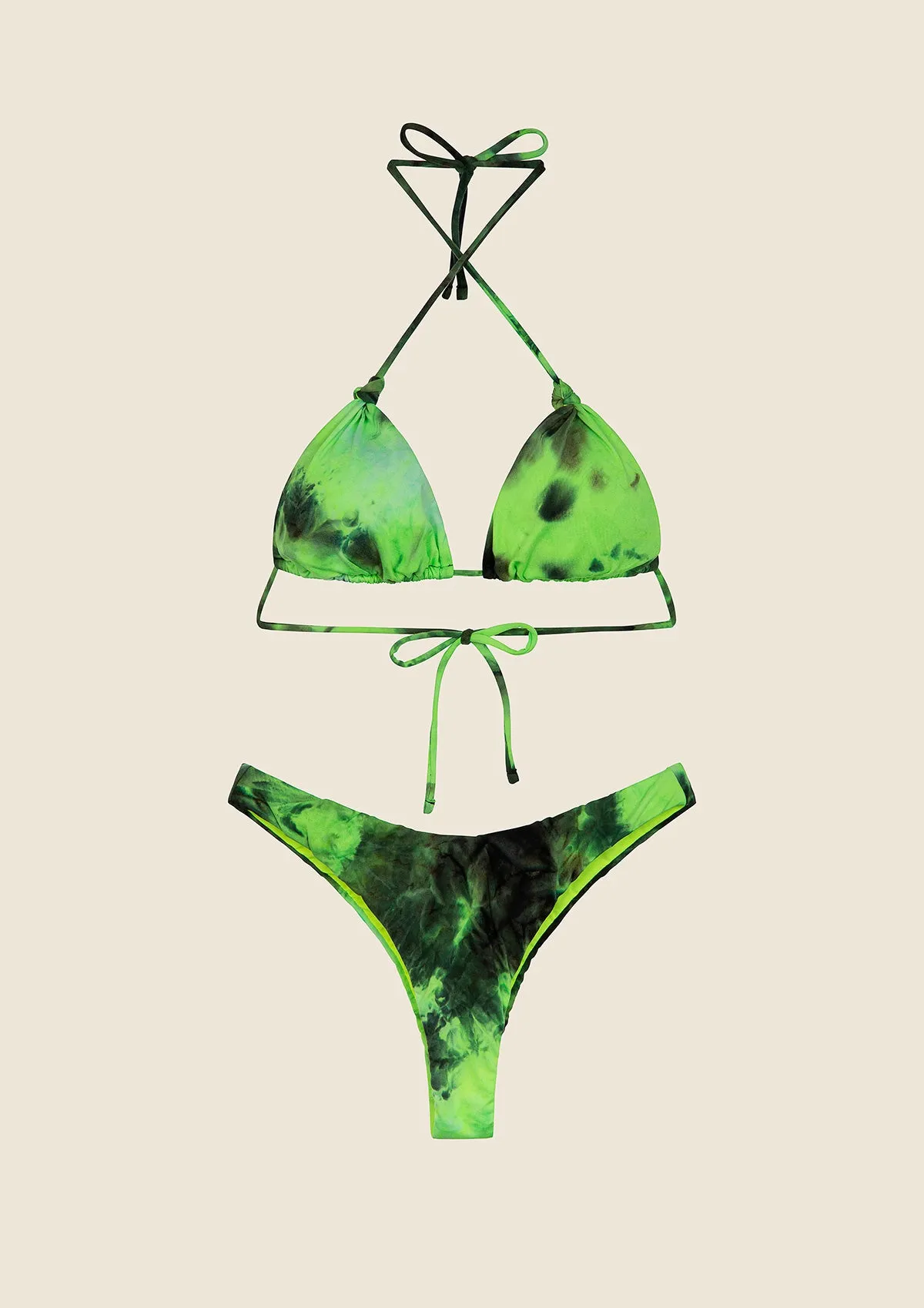 Bikini Donna F**K Triangolo con Slip Americano Fisso Giallo Fluo 0500-FY sold by F**K Official product image thumbnail 4