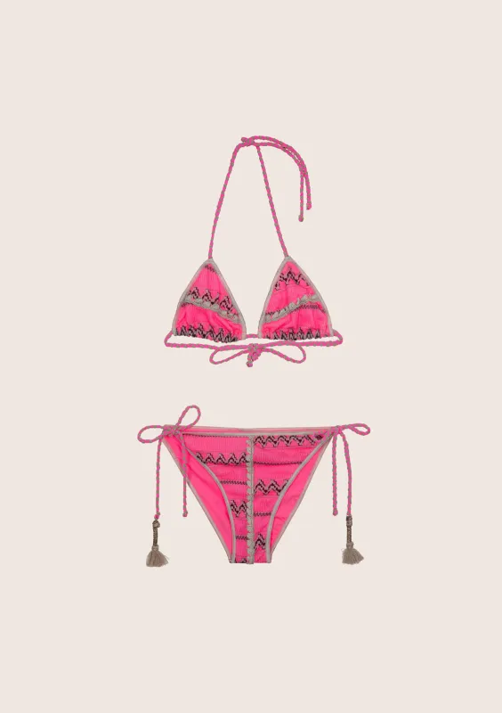 BIKINI TRIANGOLO E SLIP LACCETTO REGOLABILE  ETHOS sold by F**K Official