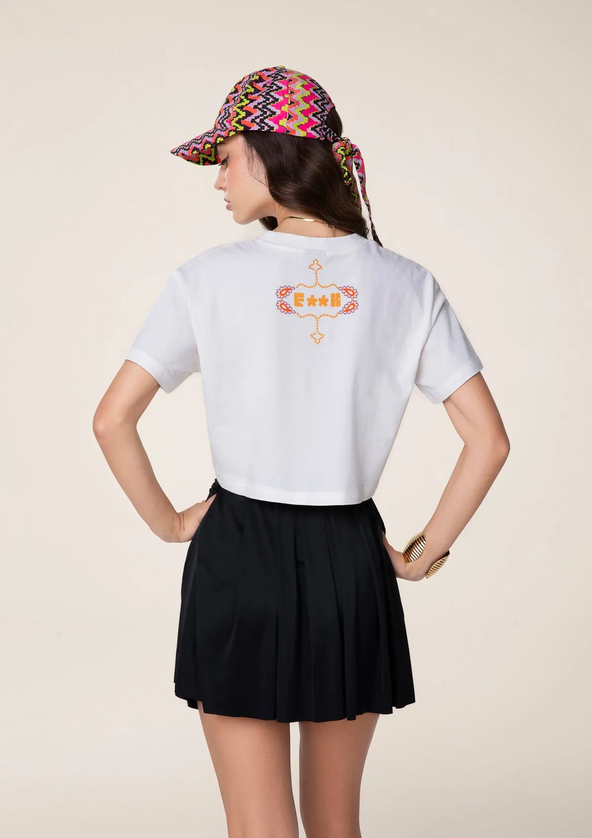 T-SHIRT CROP CON STAMPA sold by F**K Official product image thumbnail 2