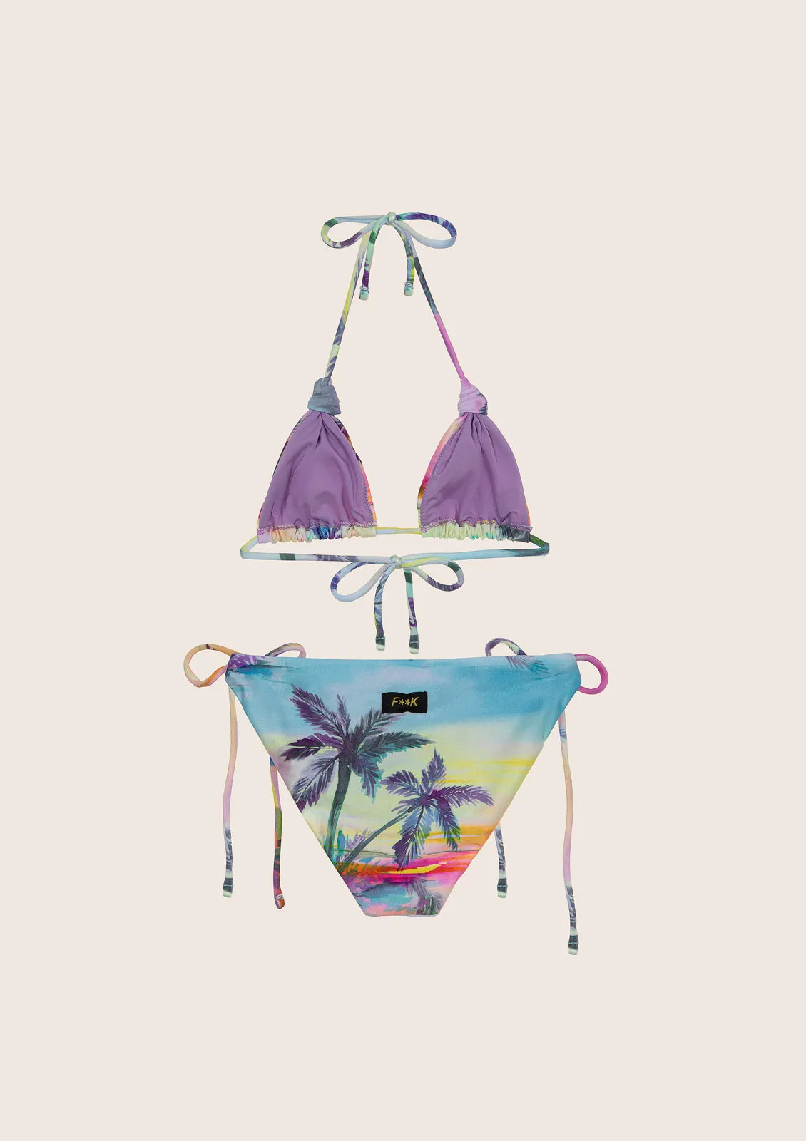 BIKINI TRIANGOLO E SLIP REGOLABILE SUNDOWN sold by F**K Official product image thumbnail 2