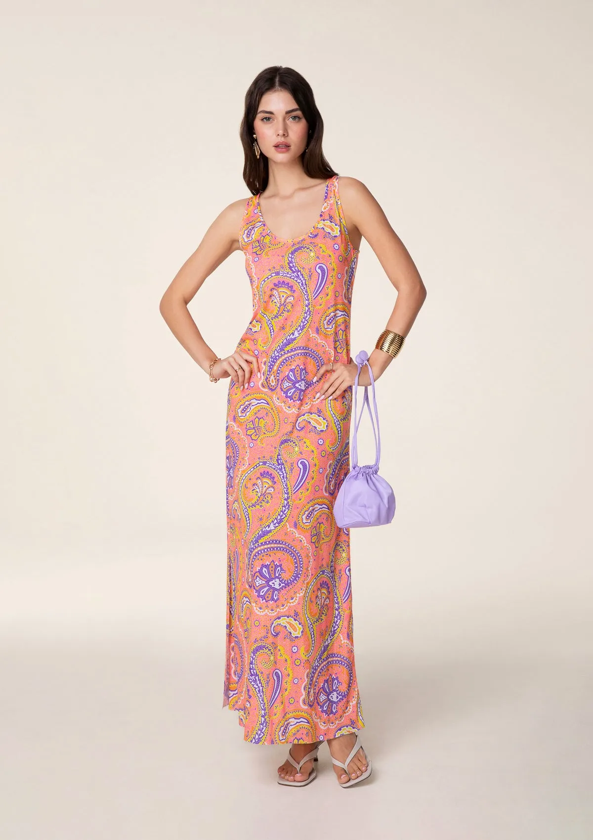 Sunrise long dress sold by F**K Official