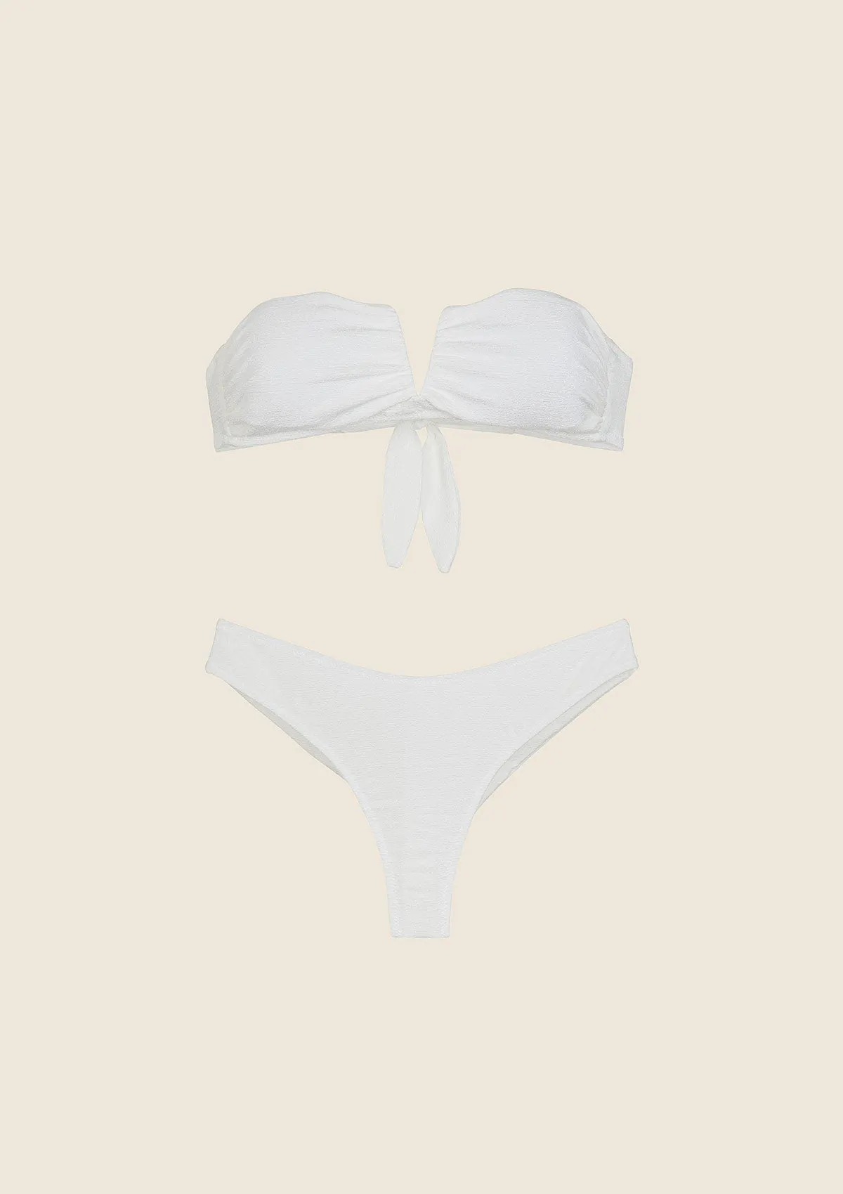 Woman bikini F**K V band with ferret e Slip Bianco Bianco 1145-WH sold by F**K Official product image thumbnail 3