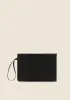 Unisex clutch bag F**K Black U01AU87-BK sold by F**K Official