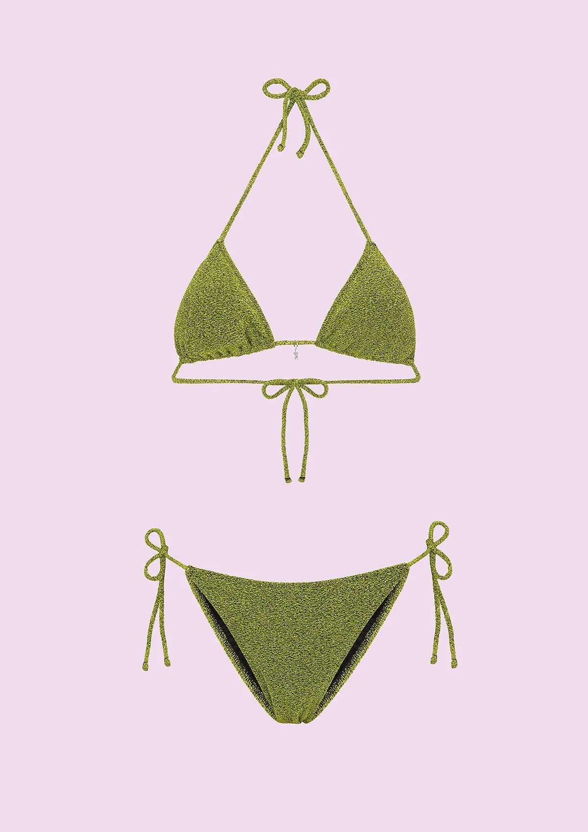Woman bikini F**K Triangle with Slip Adjustable green SwC070-Ln sold by F**K Official product image thumbnail 4