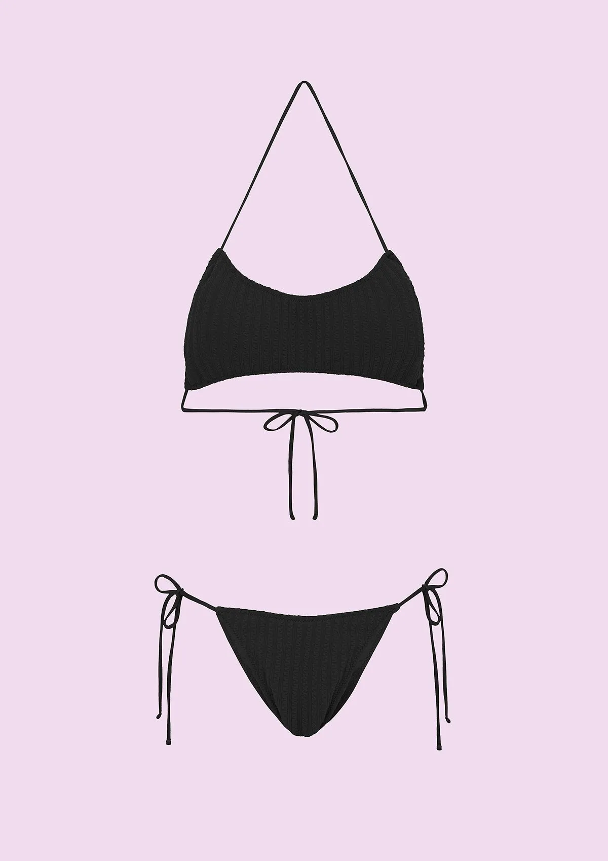 Woman bikini F**K Band with Slip Adjustable Black SWC011-BK sold by F**K Official product image thumbnail 4