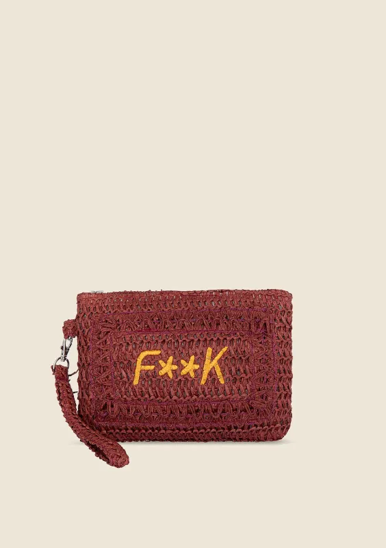 Mini clutch bags woman F**K Red A059-RD sold by F**K Official