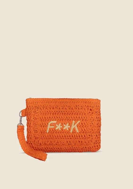 Mini clutch bags woman F**K Orange A059-OR sold by F**K Official