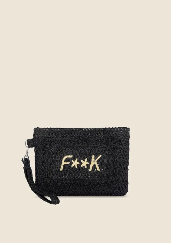 Mini clutch bags woman F**K Black A059-BK sold by F**K Official