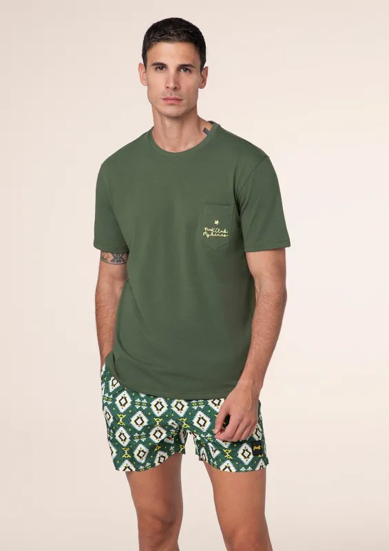 Men's T-shirt F**K Military green m01s72-mg sold by F**K Official