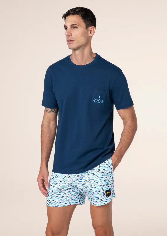Men's T-shirt F**K Blue M01TS72-BU sold by F**K Official