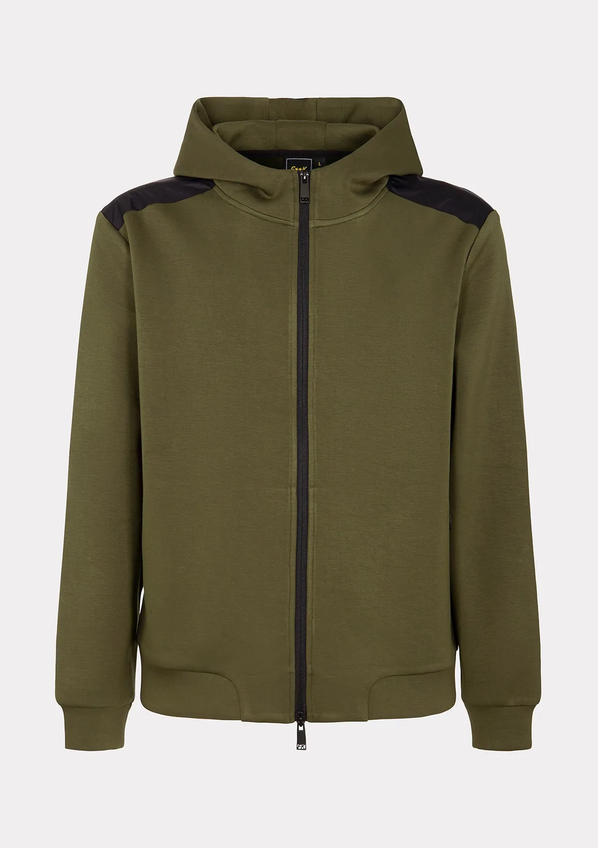Men's full zip hooded sweatshirt F**K Military green M3100-Mg sold by F**K Official product image thumbnail 3
