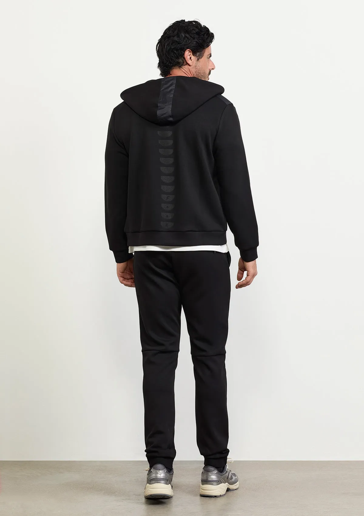 Men's full zip hooded sweatshirt F**K Black M3100-BK sold by F**K Official product image thumbnail 4