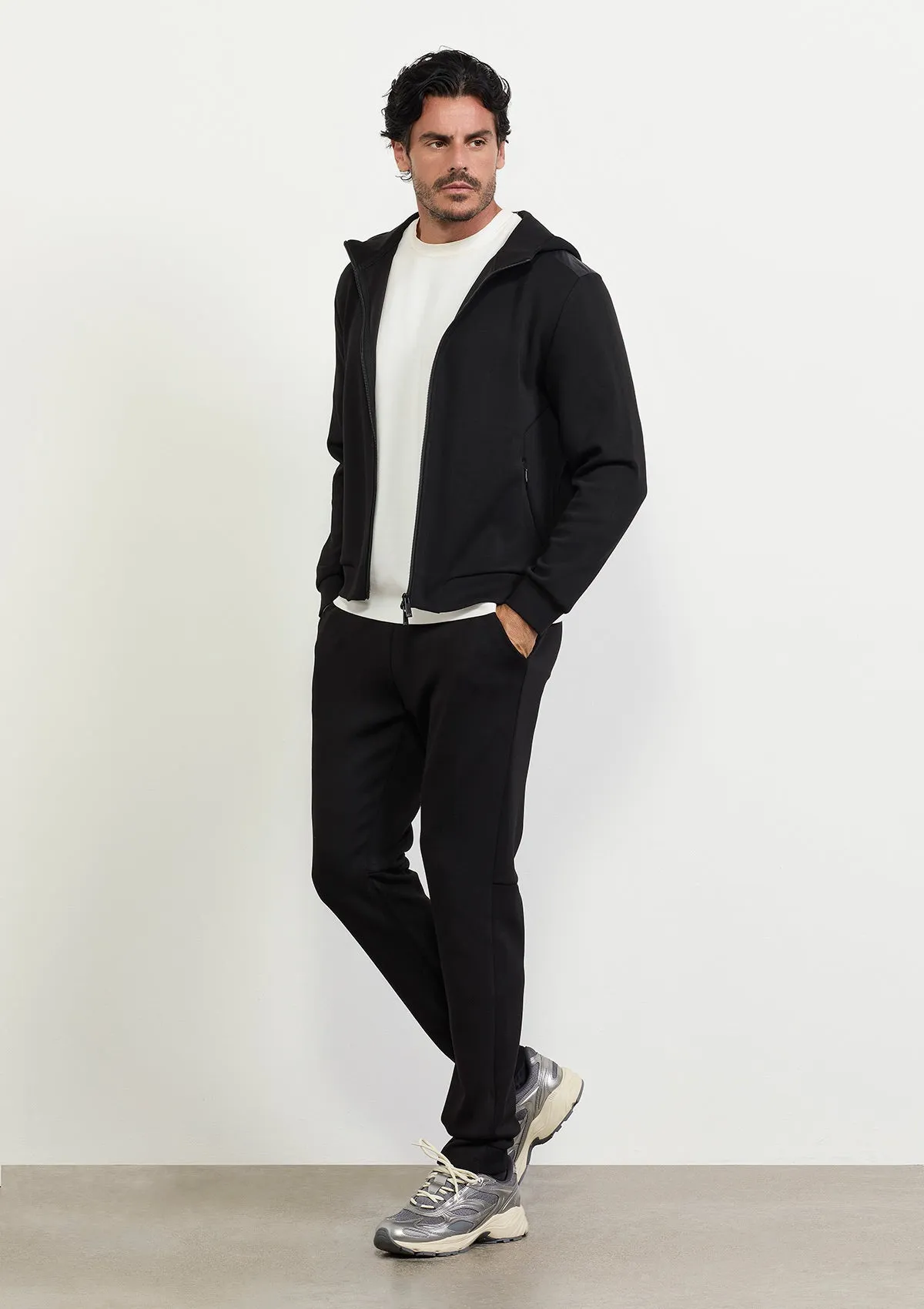 Men's full zip hooded sweatshirt F**K Black M3100-BK sold by F**K Official product image thumbnail 3