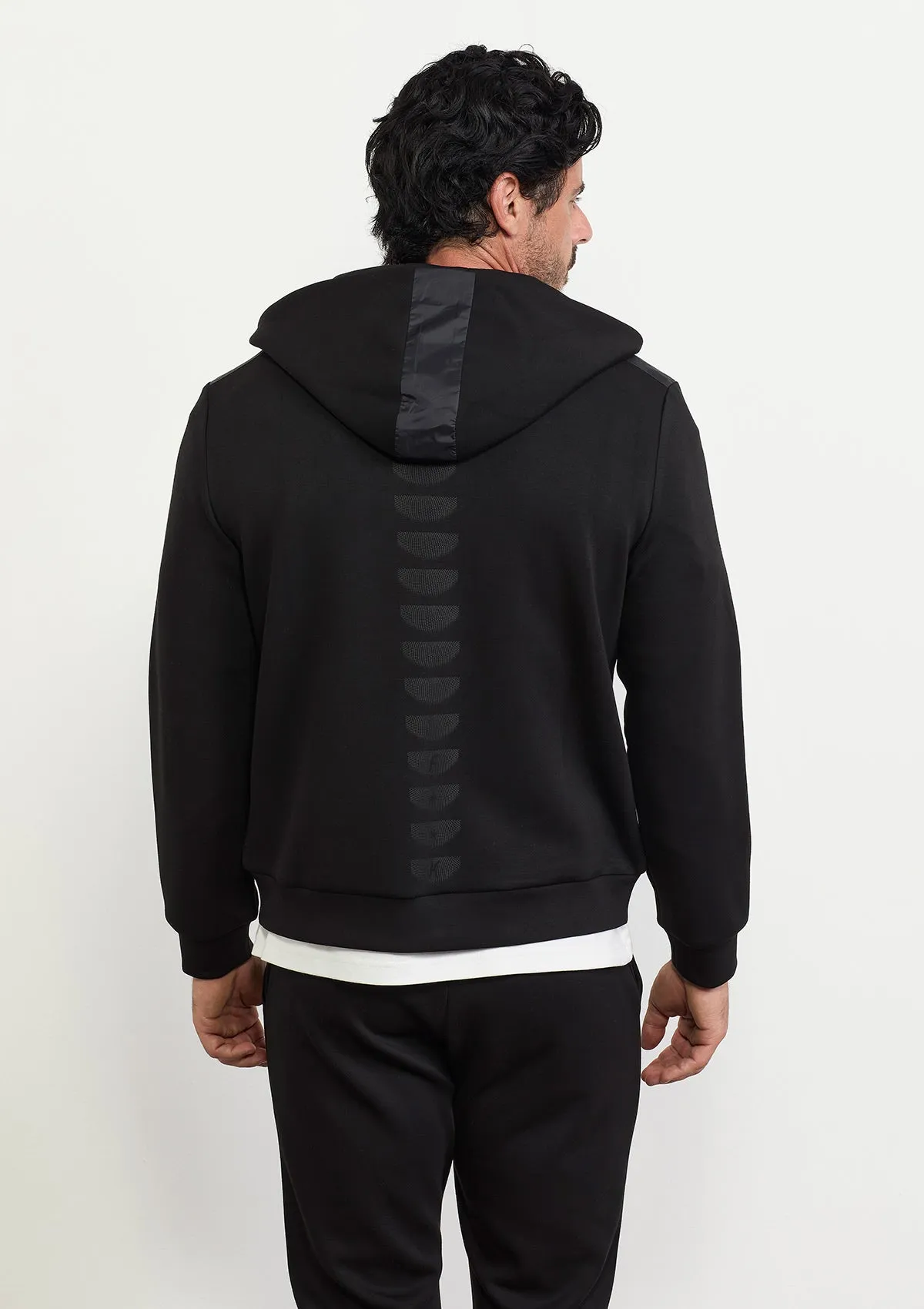 Men's full zip hooded sweatshirt F**K Black M3100-BK sold by F**K Official product image thumbnail 2