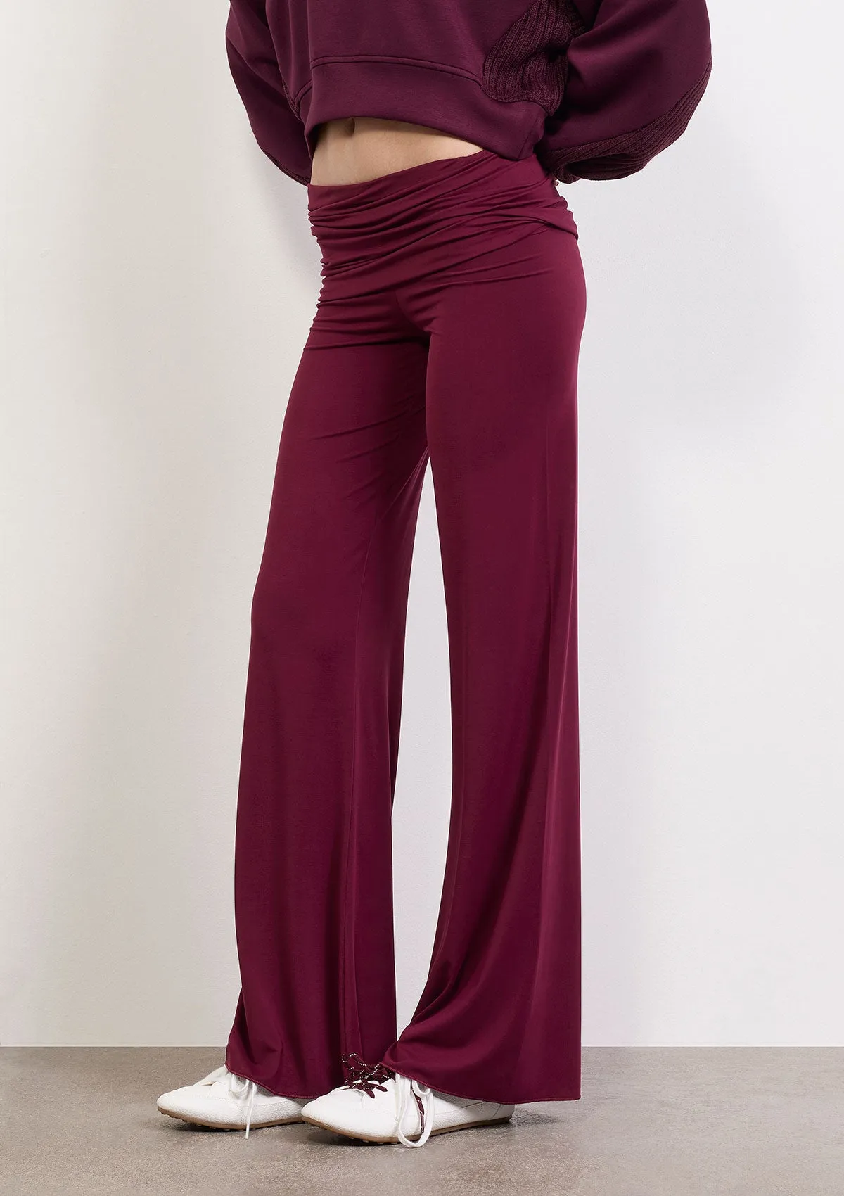 Woman trousers F**K Bordeaux W0612-BD sold by F**K Official product image thumbnail 3