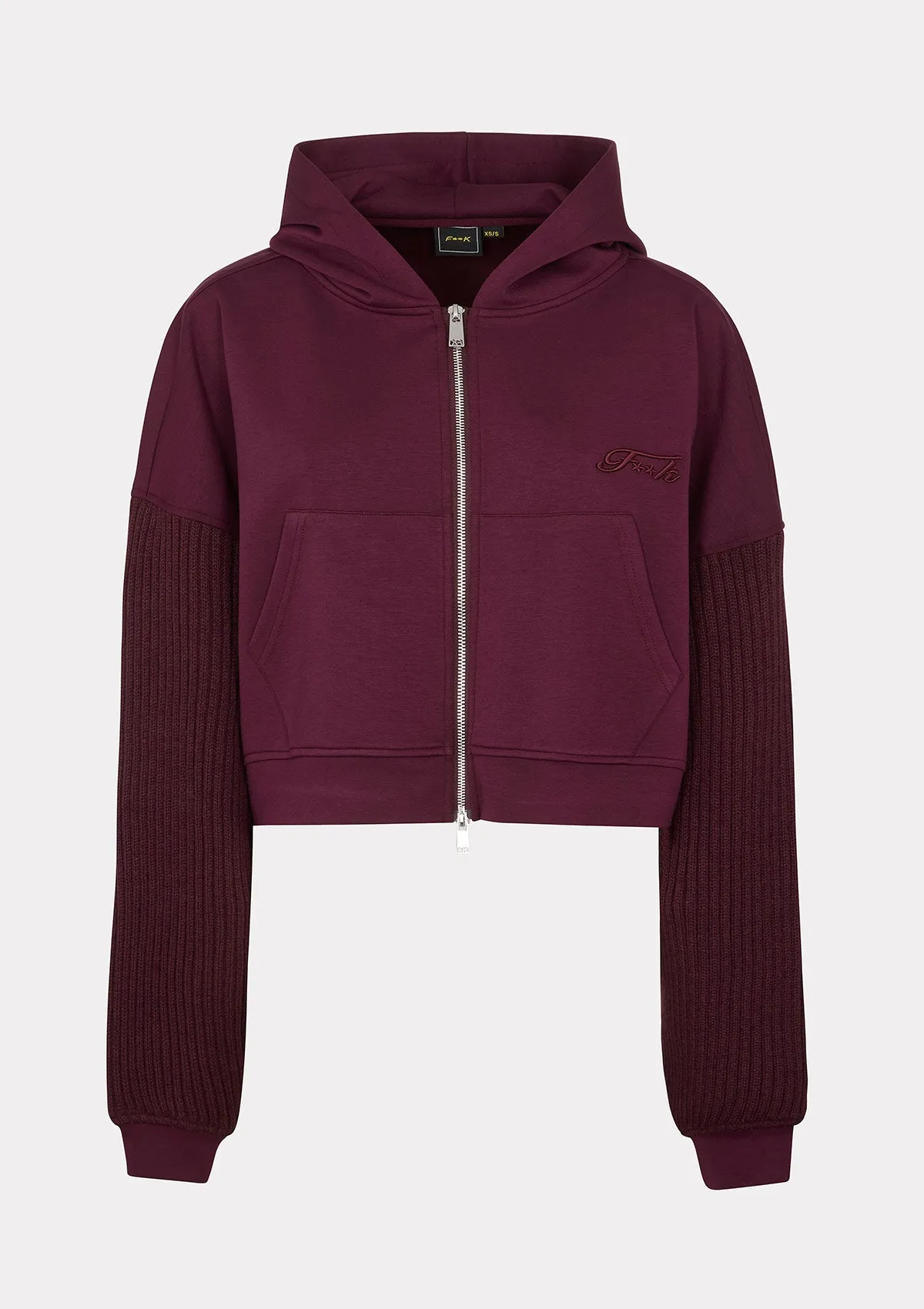 Woman hooded sweatshirt F**K Bordeaux W0302-BD sold by F**K Official product image thumbnail 5
