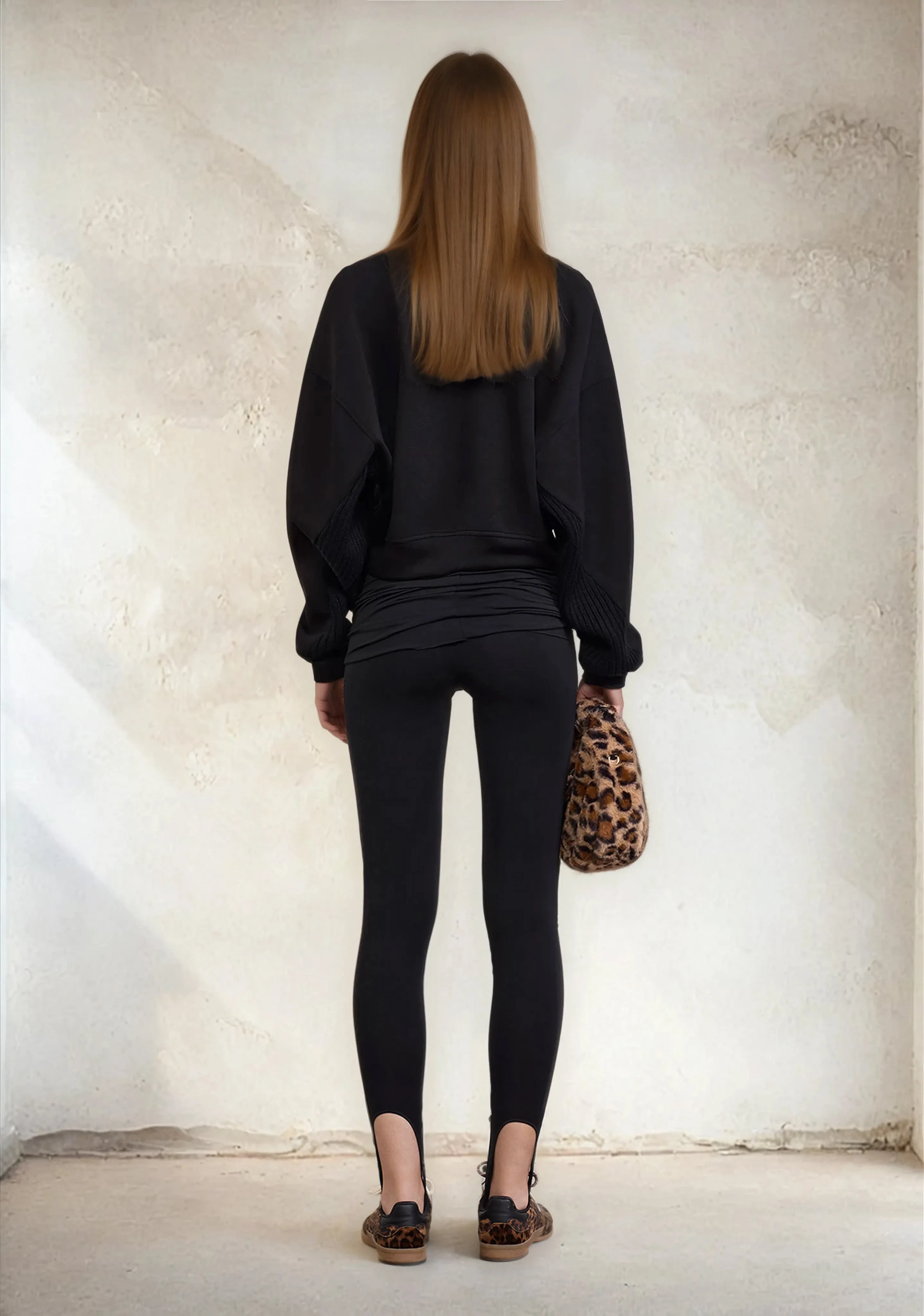 Women's crop sweatshirt F**K Black W0305-BK sold by F**K Official product image thumbnail 5