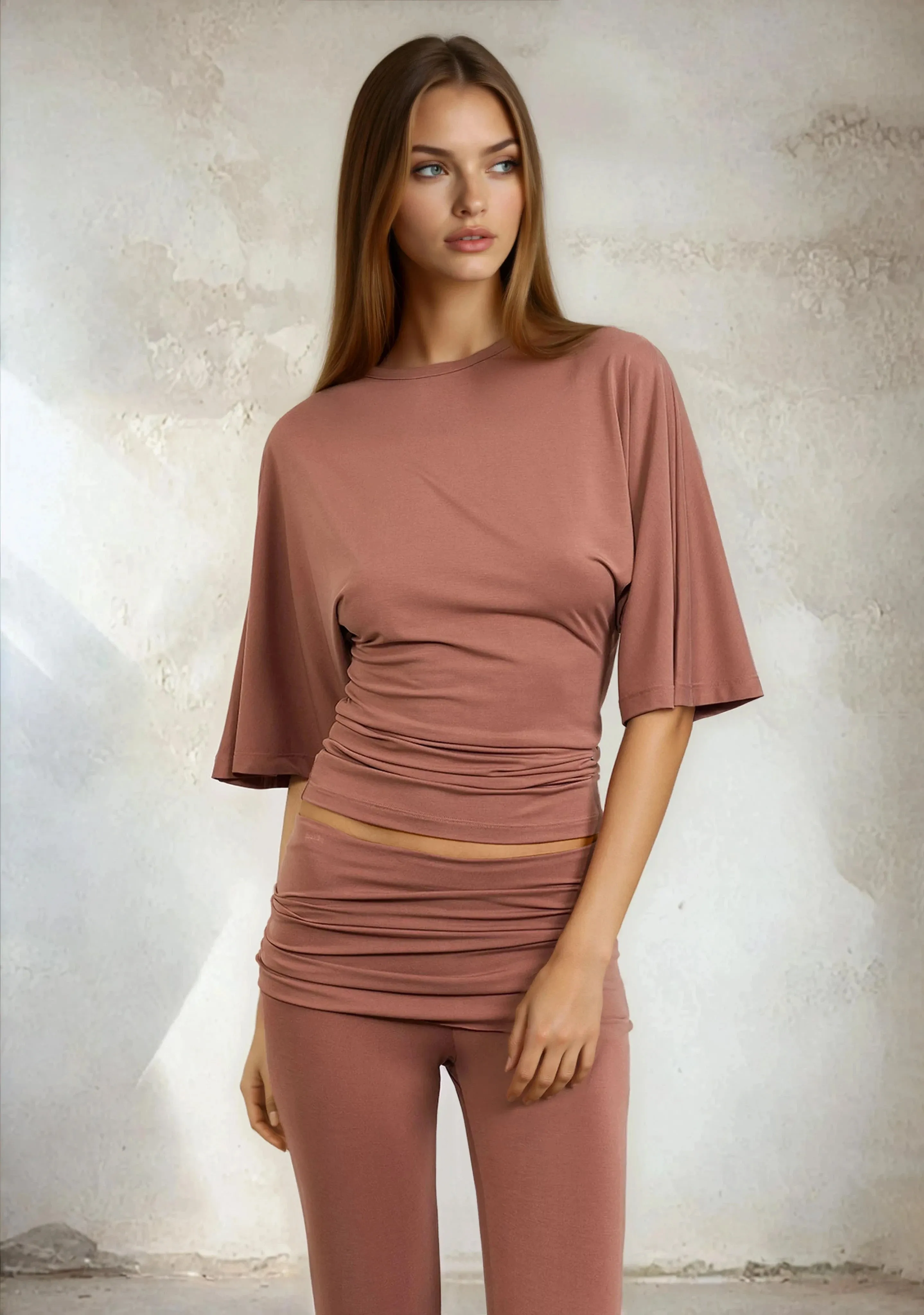 Women's T-shirt F**K Light Brown W0601-LB sold by F**K Official