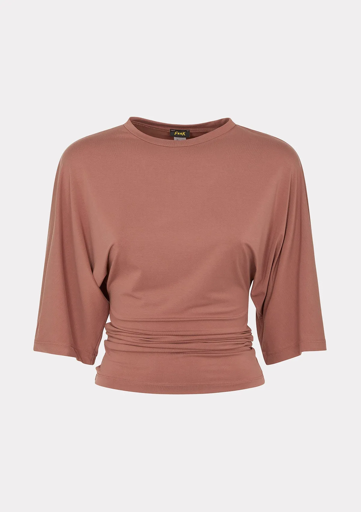 Women's T-shirt F**K Light Brown W0601-LB sold by F**K Official product image thumbnail 3