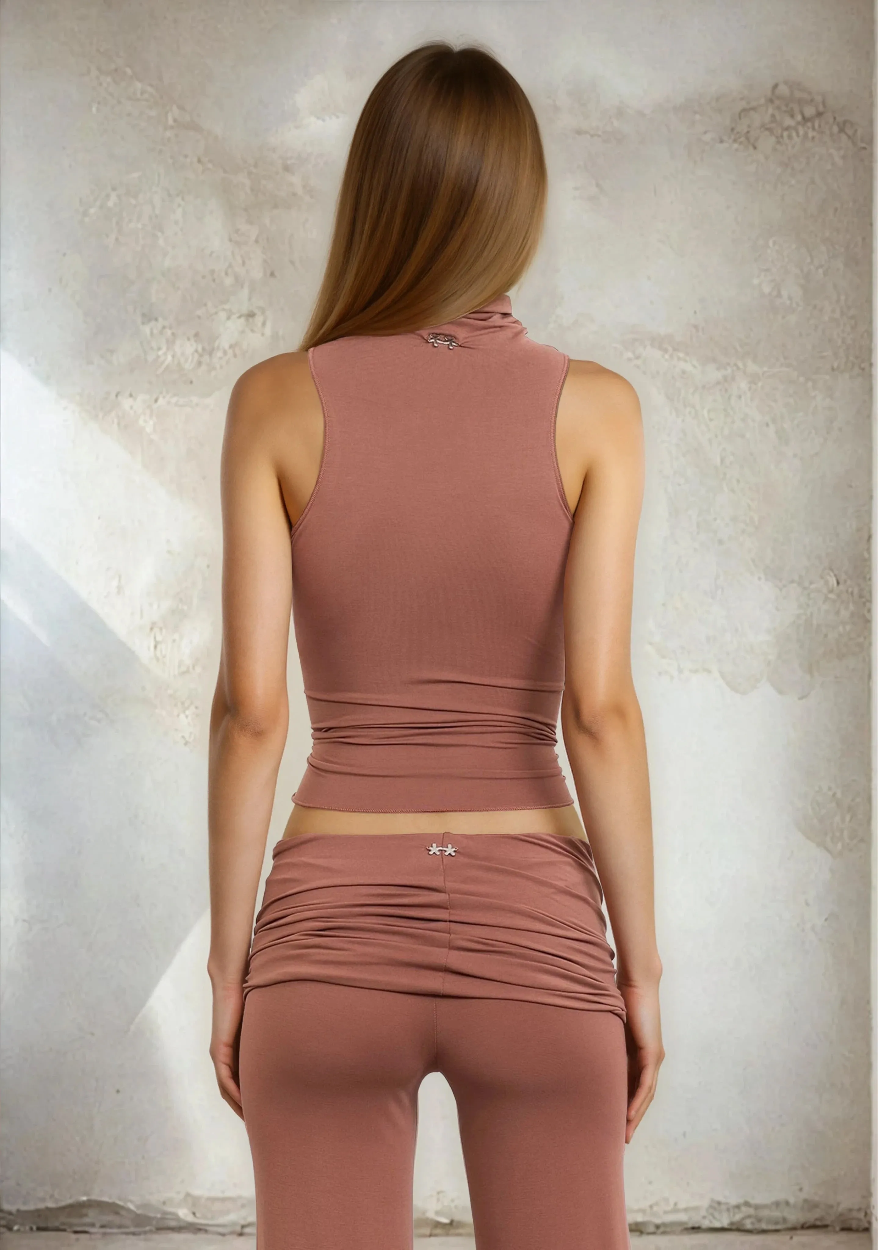 Women's Light Tank top F**K Light Brown W0600-LB sold by F**K Official product image thumbnail 3