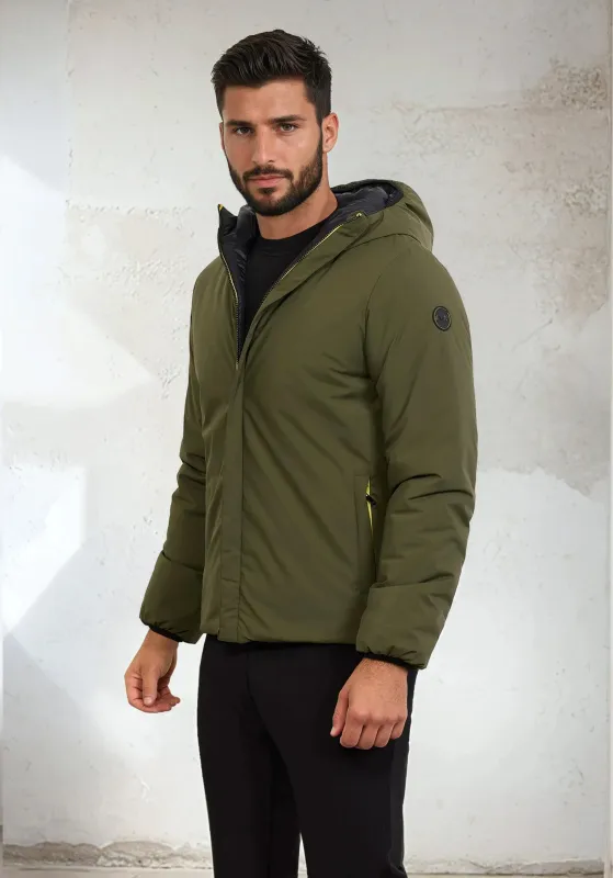 Padded jacket with men's hood F**K Military green M3201-MG sold by F**K Official