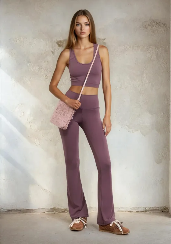 Woman sports top F**K Light Brown W0502-LB sold by F**K Official