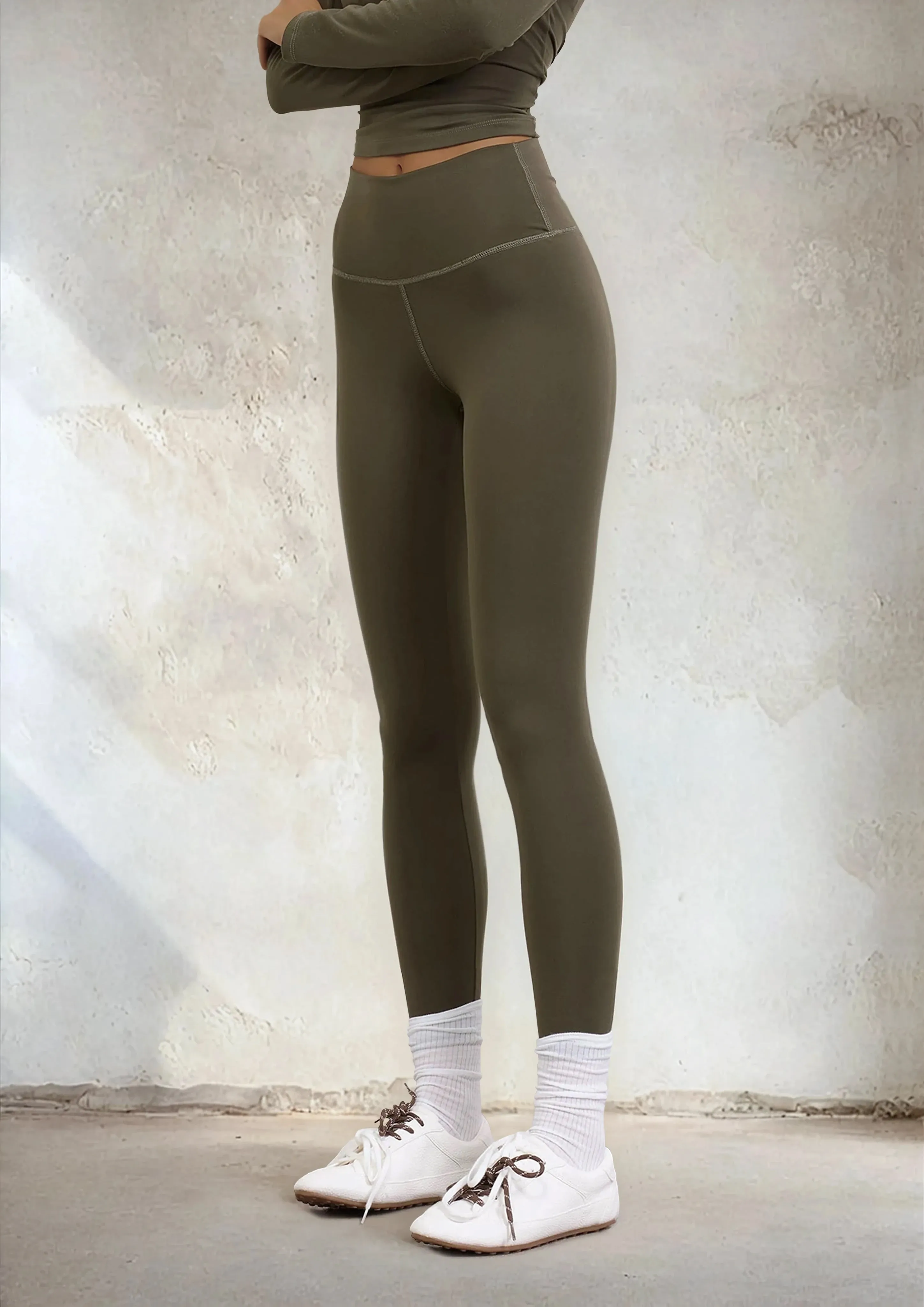 Woman leggings F**K Military green W0506-Mg sold by F**K Official product image thumbnail 2