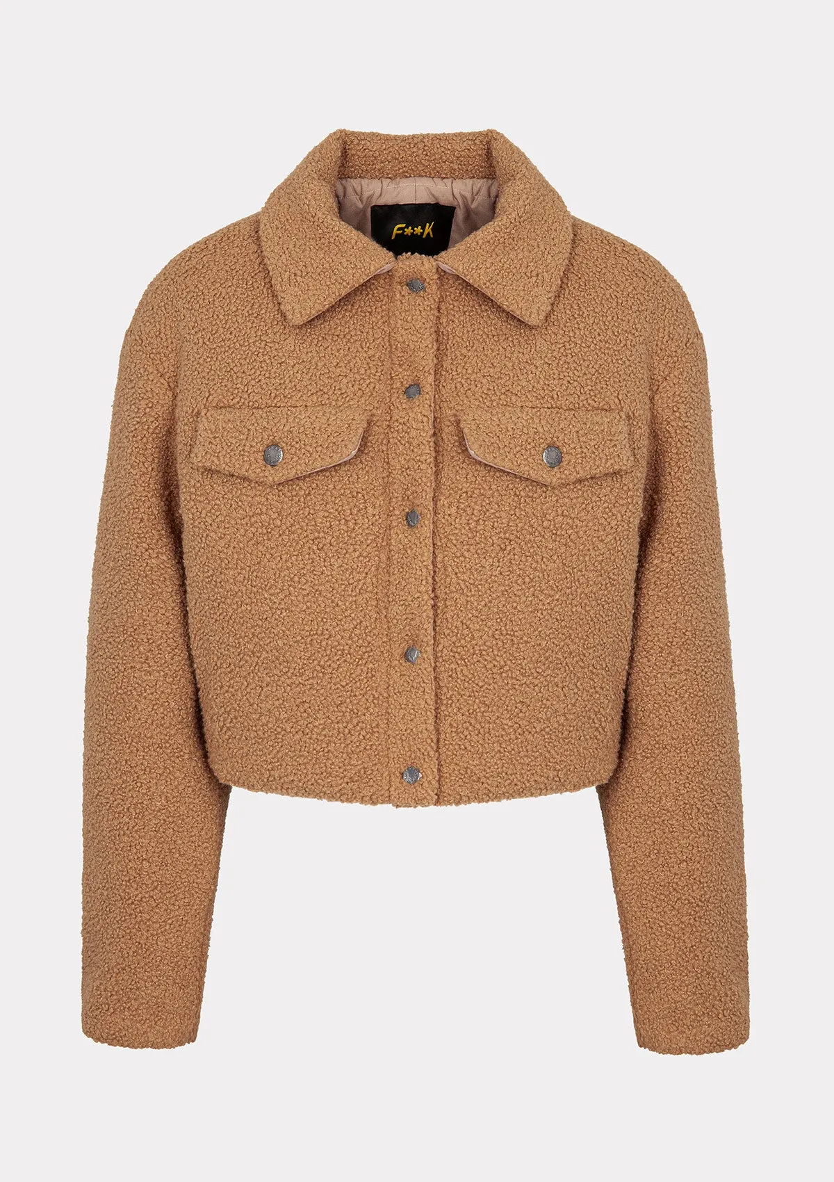 Teddy woman jacket F**K Beige W0105-BG sold by F**K Official product image thumbnail 4