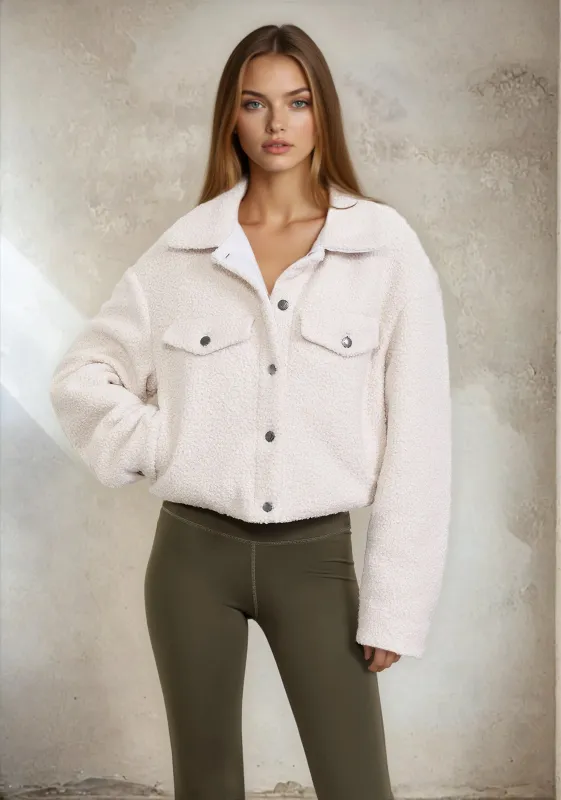 Teddy woman jacket F**K White W0105-WH sold by F**K Official