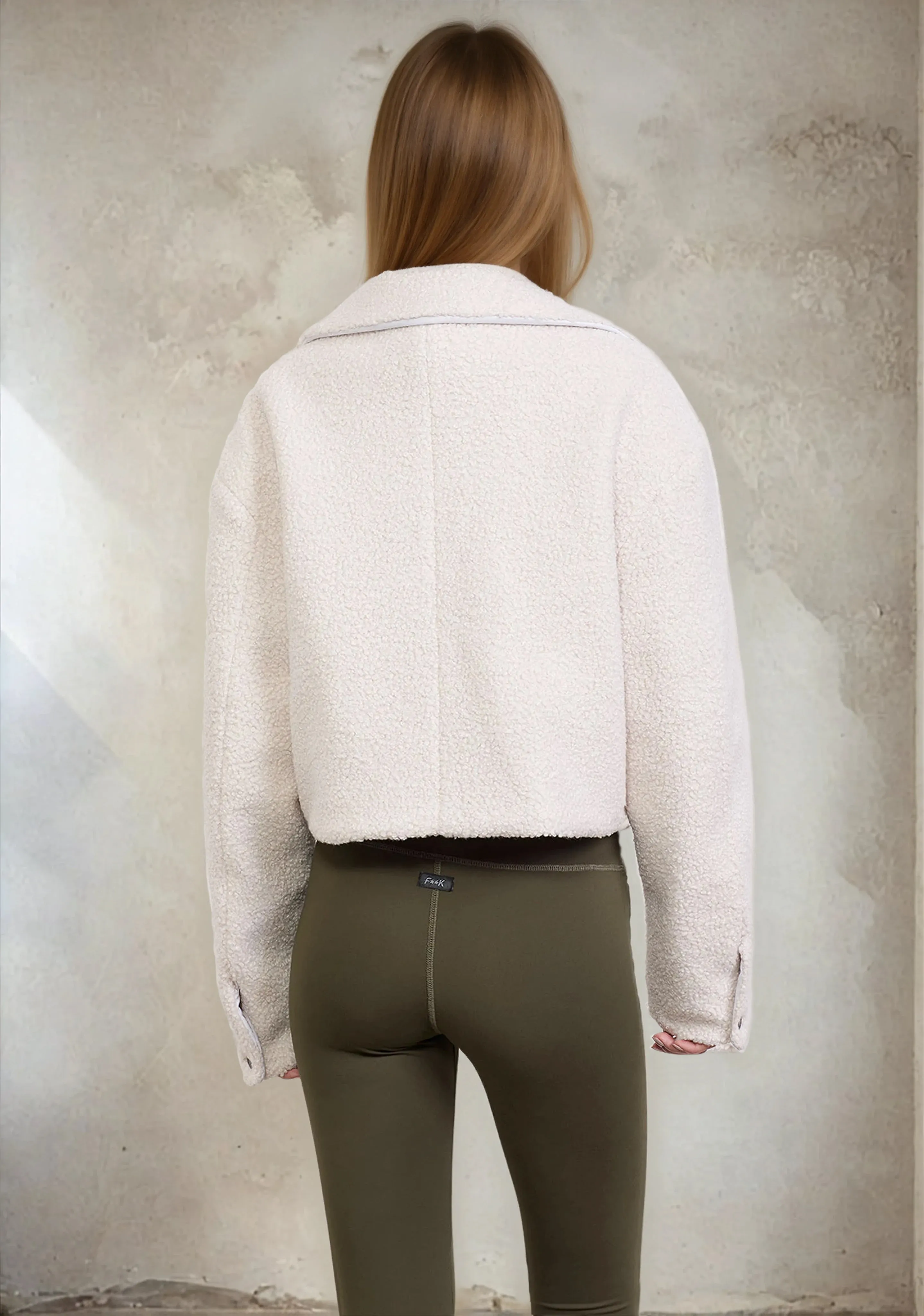 Teddy woman jacket F**K White W0105-WH sold by F**K Official product image thumbnail 2