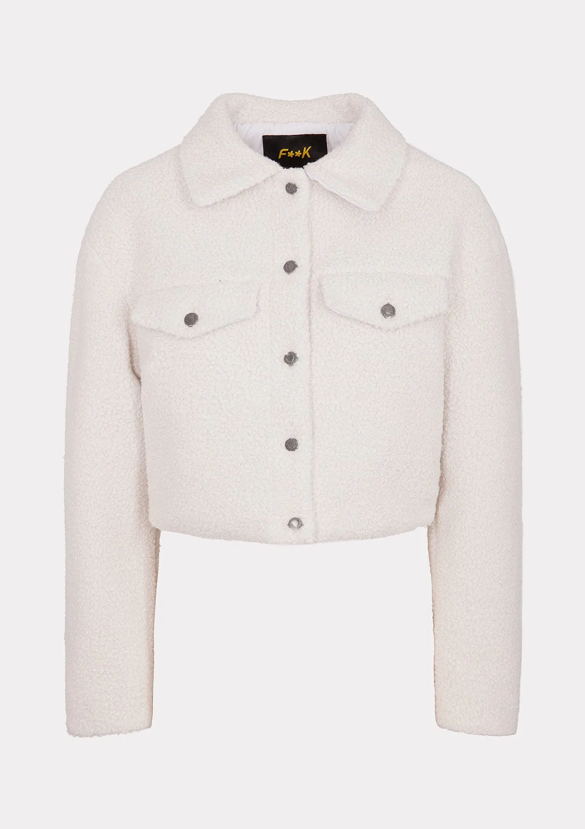 Teddy woman jacket F**K White W0105-WH sold by F**K Official product image thumbnail 3
