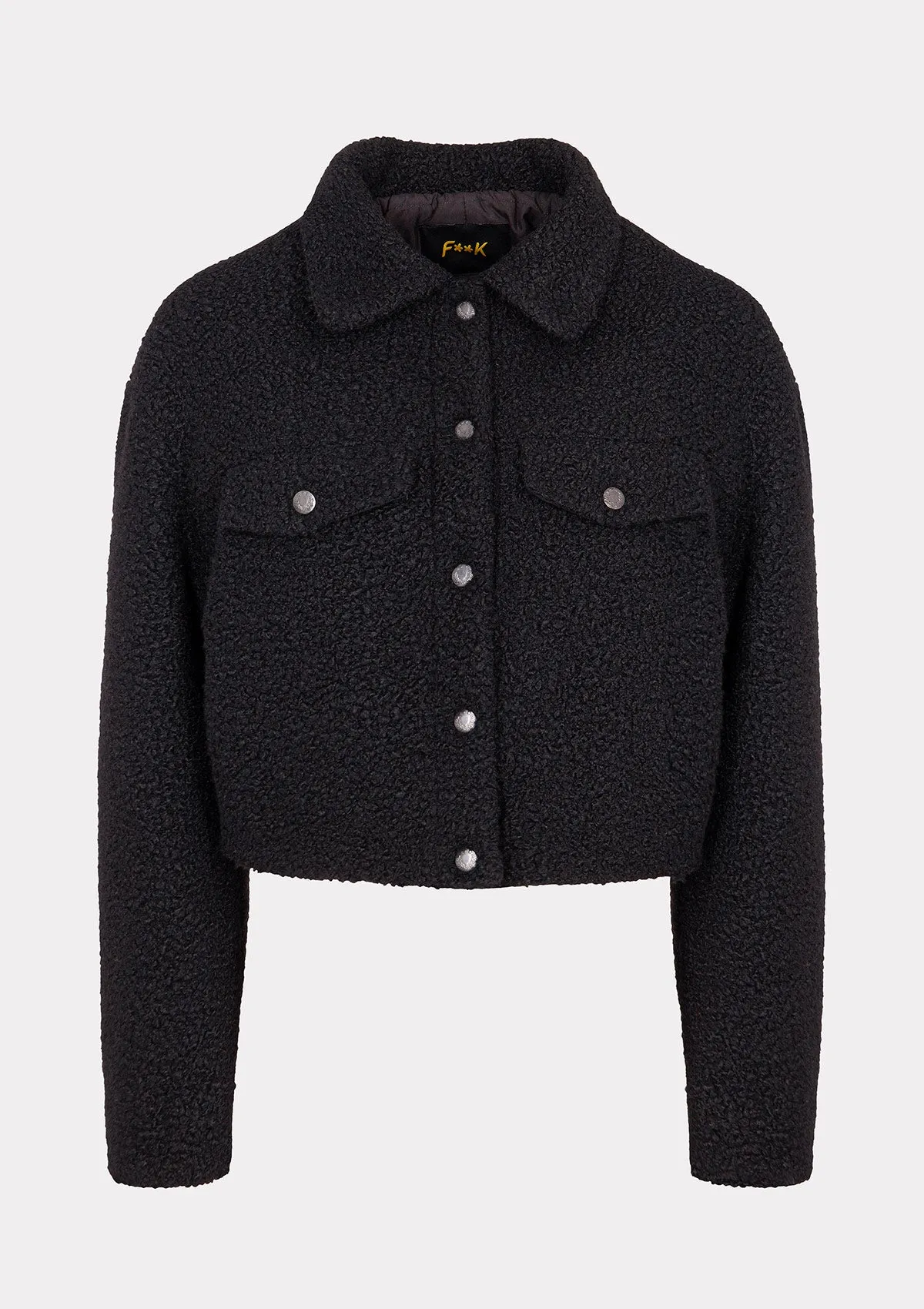 Teddy woman jacket F**K Black W0105-BK sold by F**K Official product image thumbnail 4