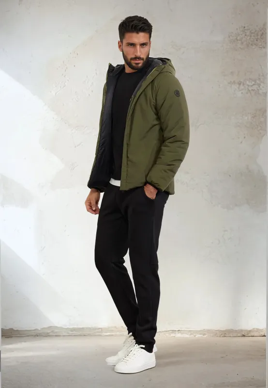 Padded jacket with men's hood F**K Military green M3201-MG sold by F**K Official