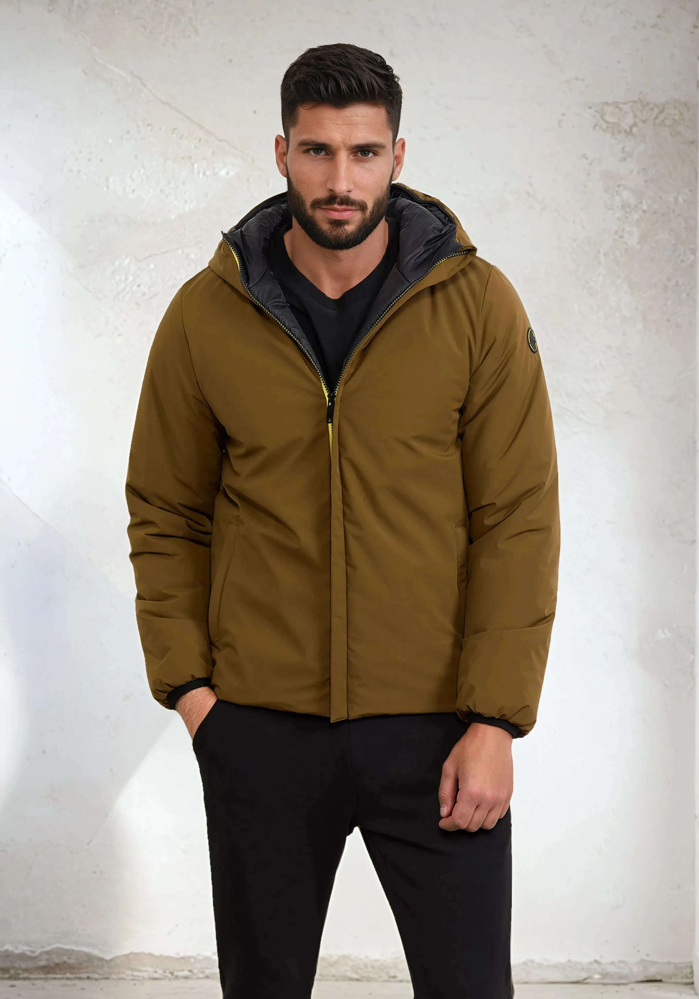 Padded jacket with men's hood F**K Smoke M3201-SM sold by F**K Official product image thumbnail 2