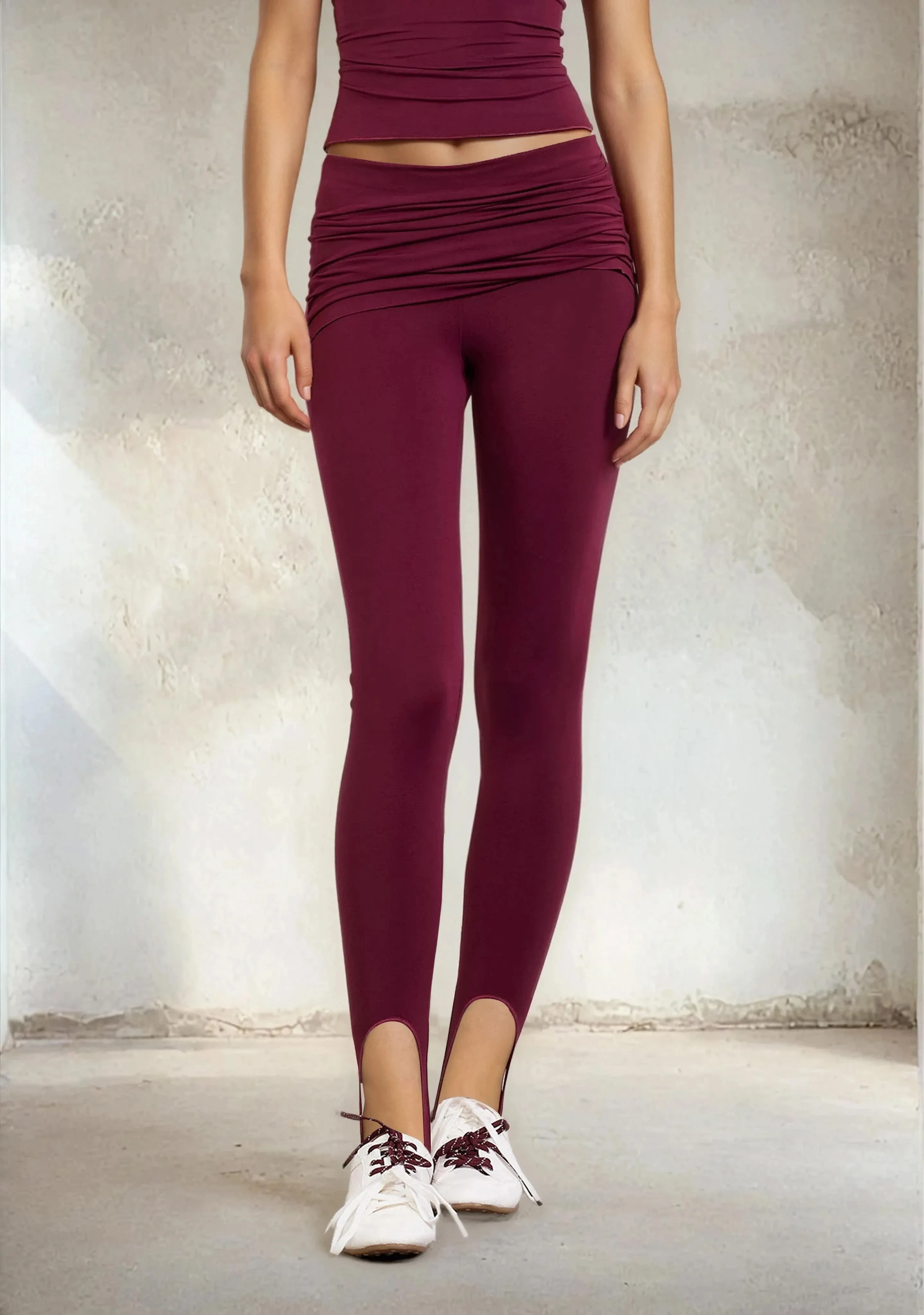 Leggings ghetta woman F**K Bordeaux W0611-BD sold by F**K Official product image thumbnail 2