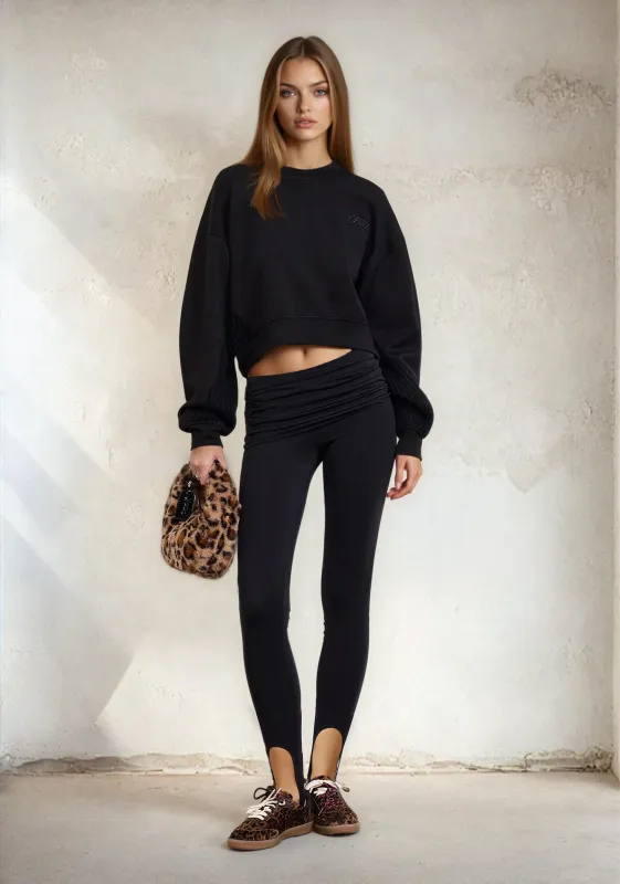 Leggings ghetta woman F**K Black W0611-BK sold by F**K Official