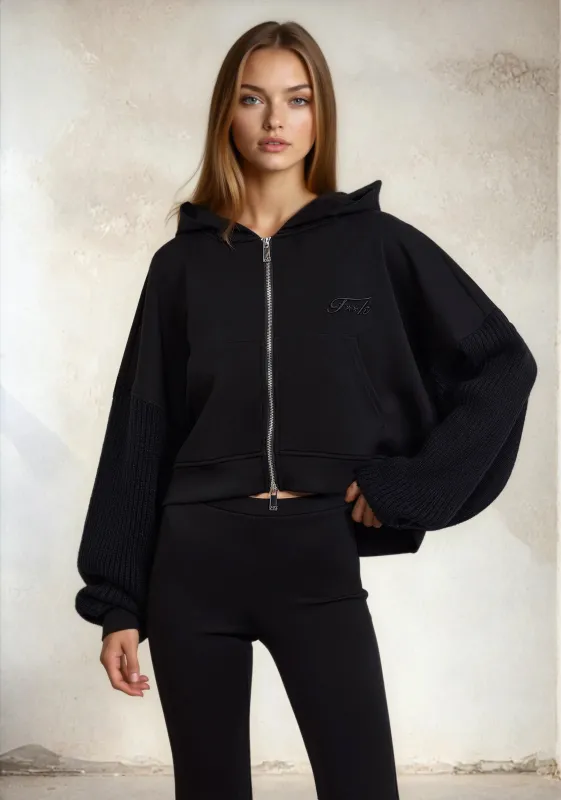 Woman hooded sweatshirt F**K Black W0302-BK sold by F**K Official