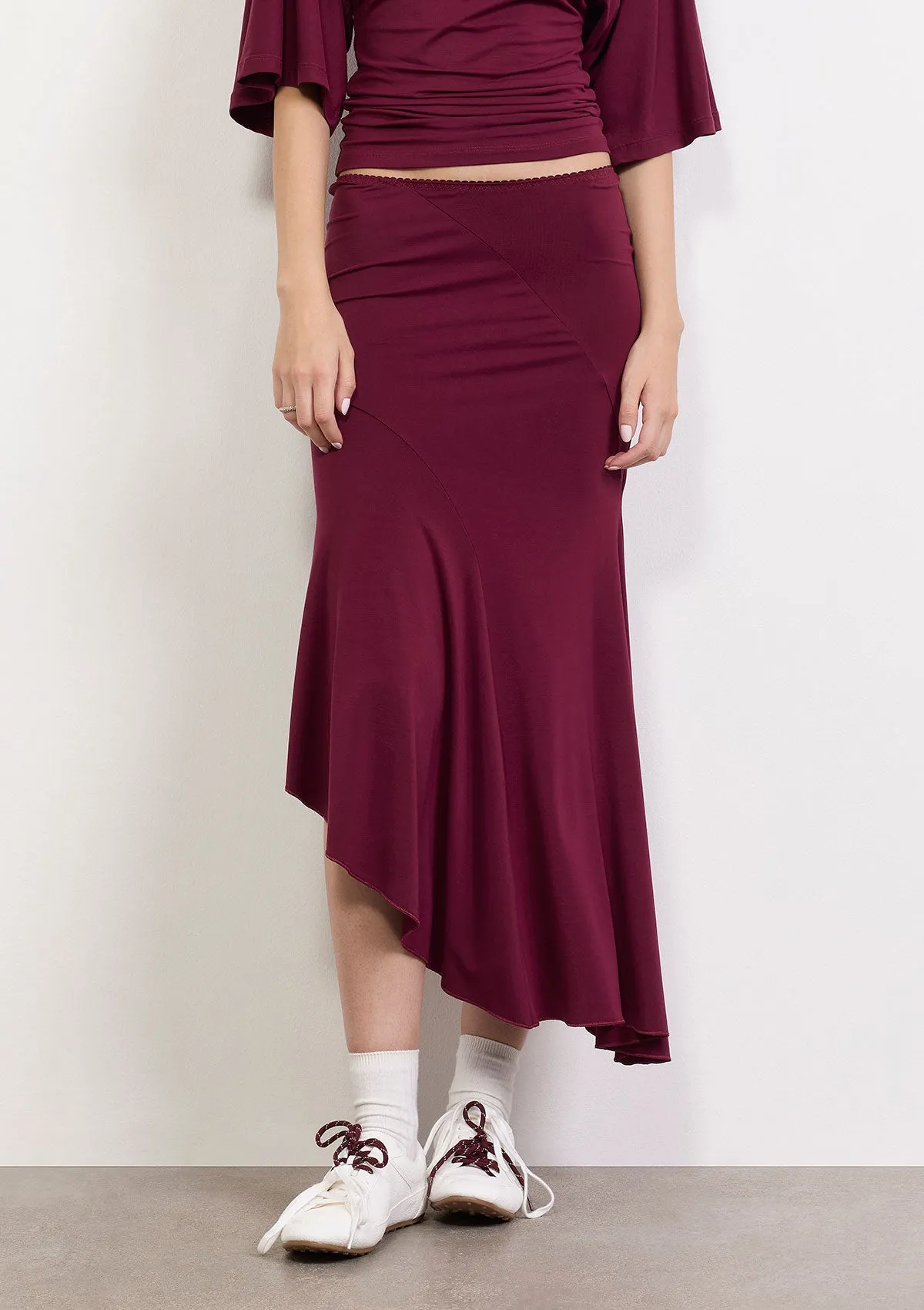 Midi Woman Skirt F**K Bordeaux W0610-BD sold by F**K Official product image thumbnail 2