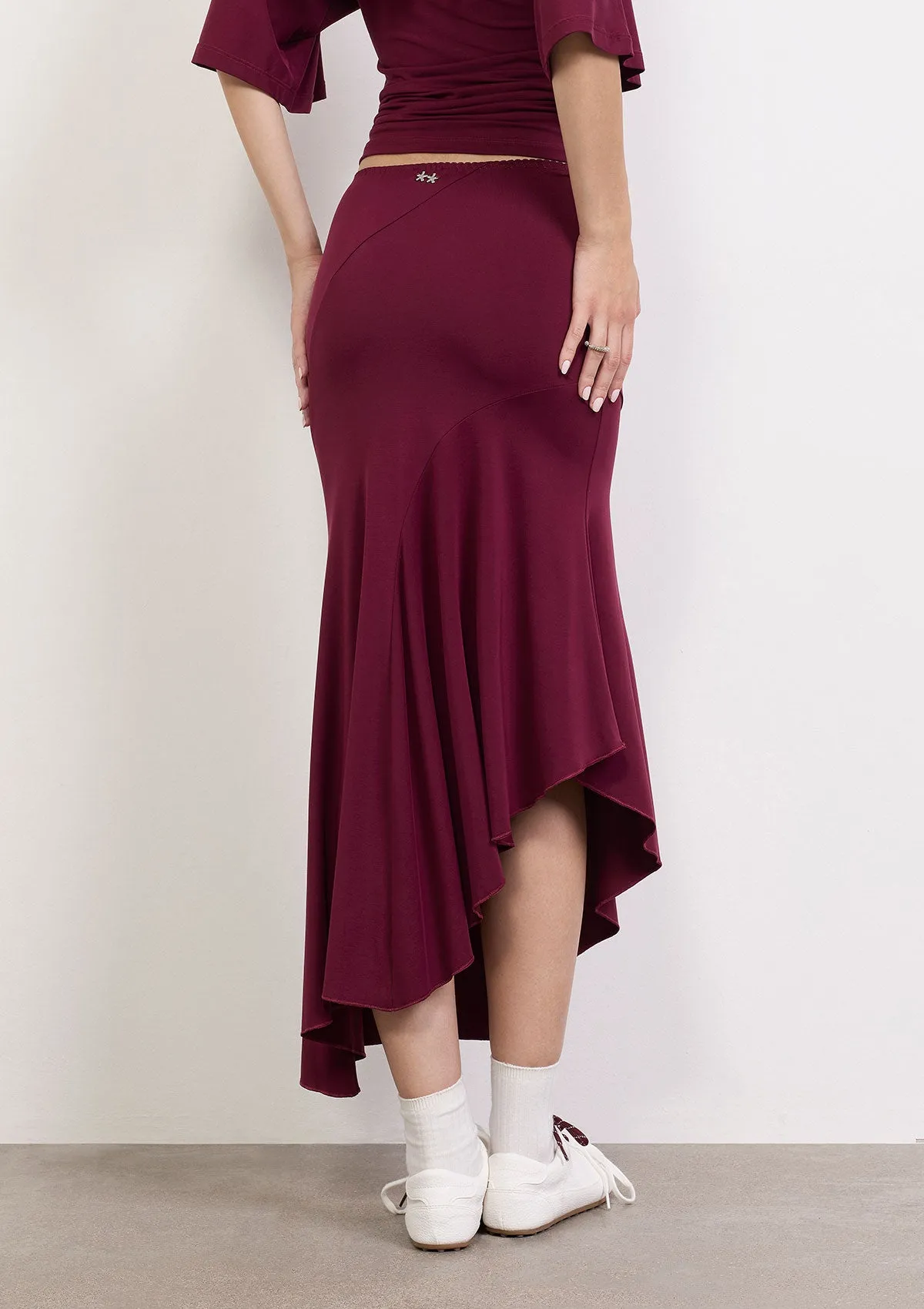 Midi Woman Skirt F**K Bordeaux W0610-BD sold by F**K Official product image thumbnail 3