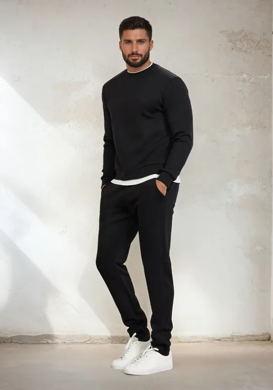 Men's paricollo sweatshirt F**K Black M3102-BK made by F**K Official