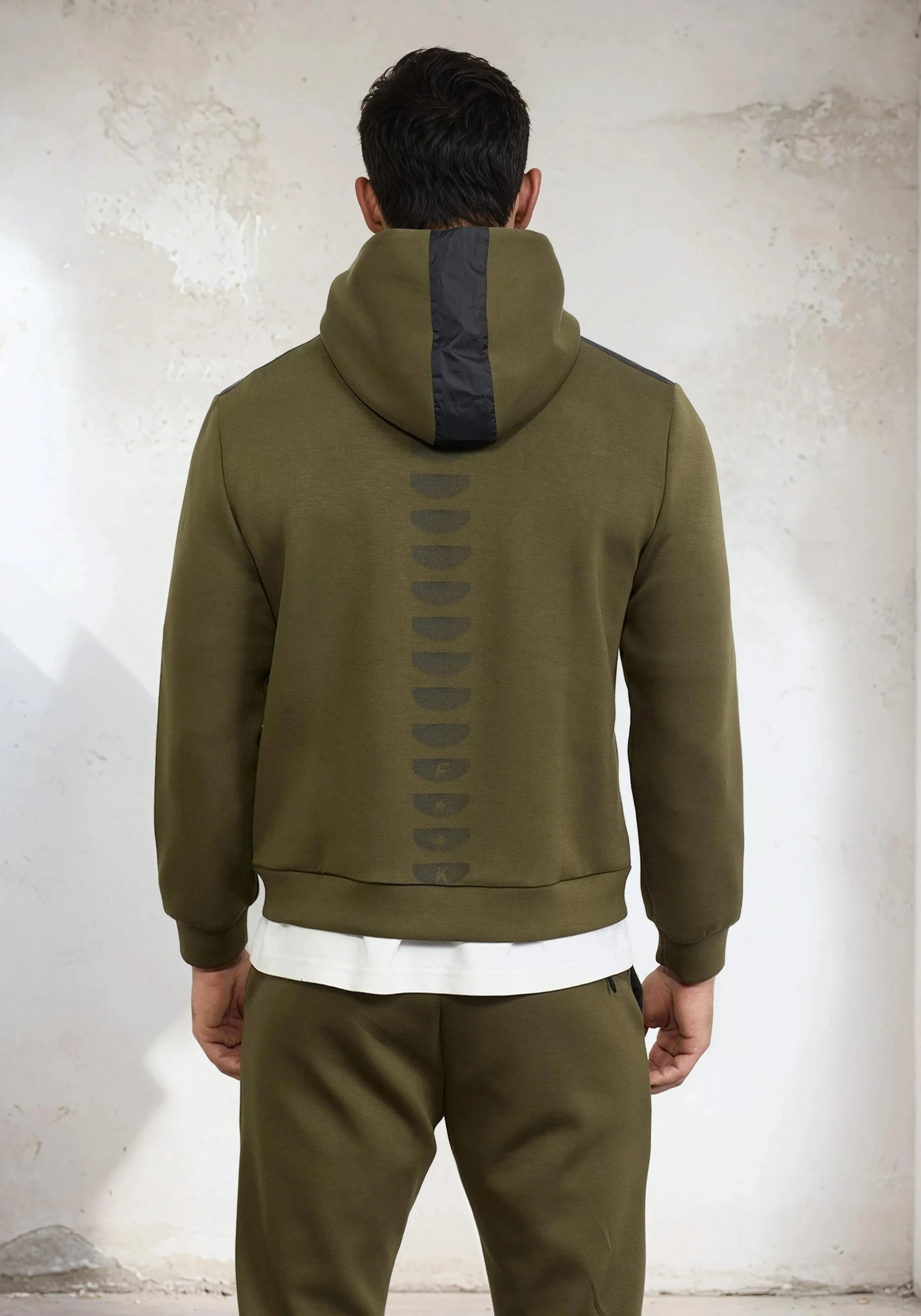 Men's hooded sweatshirt F**K Military green M3101-Mg sold by F**K Official product image thumbnail 3